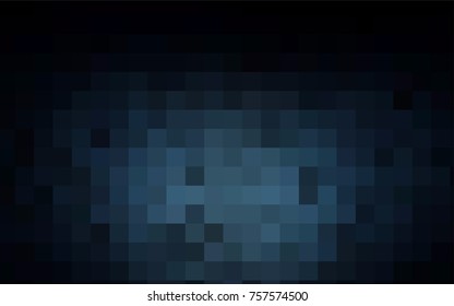 Dark BLUE vector modern geometrical background. Abstract template. Geometric pattern in square style with gradient.