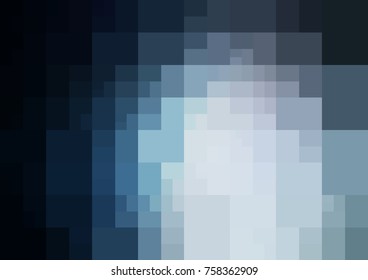 DARK BLUE vector modern geometrical abstract background. Texture template. Geometric pattern in Origami style with gradient. 