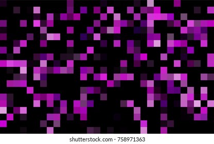 Dark BLUE vector modern geometrical background. Abstract template. Geometric pattern in square style with gradient.