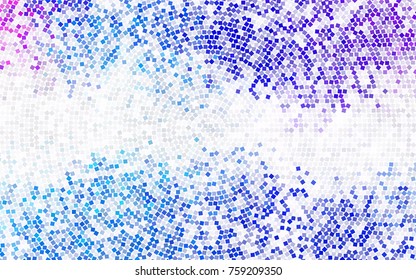 Dark BLUE vector modern geometrical background. Abstract template. Geometric pattern in square style with gradient.
