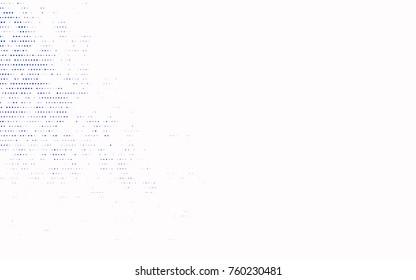 Dark BLUE vector modern geometrical circle abstract background. Dotted texture template. Geometric pattern in halftone style with gradient. 