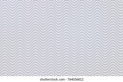 Dark BLUE vector modern geometrical circle abstract background. Dotted texture template. Geometric pattern in halftone style with gradient. 