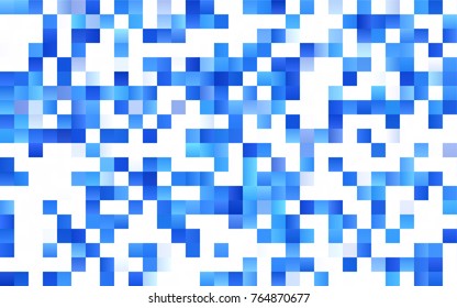 Dark BLUE vector modern geometrical background. Abstract template. Geometric pattern in square style with gradient.