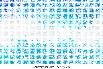 Dark BLUE vector modern geometrical background. Abstract template. Geometric pattern in square style with gradient.