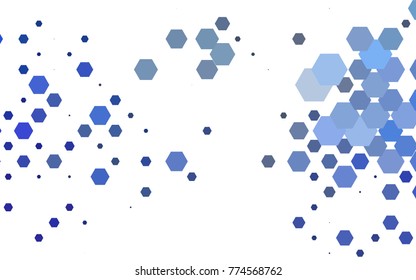 Dark BLUE vector modern geometrical abstract background. Texture, brand-new background. Geometric background in Origami style with gradient. 