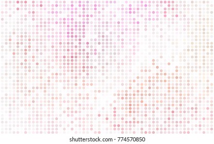 Dark BLUE vector modern geometrical circle abstract background. Dotted texture template. Geometric pattern in halftone style with gradient. 