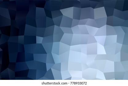 Dark BLUE vector modern geometrical background. Abstract template. Geometric pattern in square style with gradient.