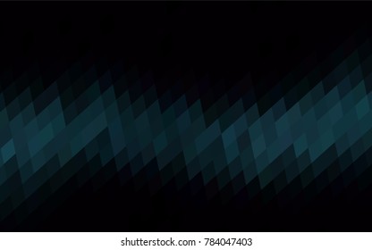 Dark BLUE vector modern geometrical background. Abstract template. Geometric pattern in square style with gradient.