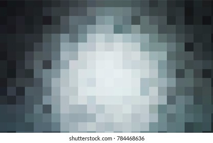 Dark BLUE vector modern geometrical background. Abstract template. Geometric pattern in square style with gradient.