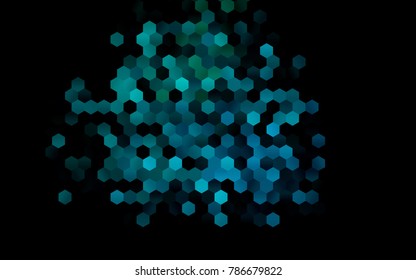 Dark BLUE vector modern geometrical abstract background. Texture, brand-new background. Geometric background in Origami style with gradient. 