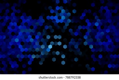 Dark BLUE vector modern geometrical abstract background. Texture, brand-new background. Geometric background in Origami style with gradient. 