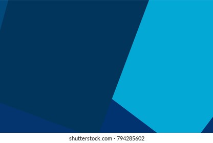 Dark BLUE vector modern geometrical background. Abstract template. Geometric pattern in square style with gradient.