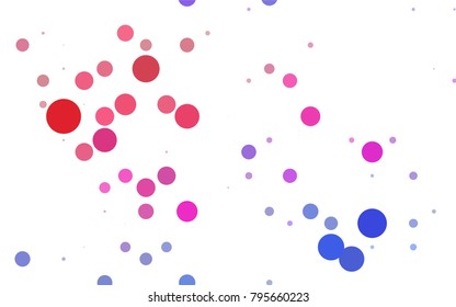 Dark BLUE vector modern geometrical circle abstract background. Dotted texture template. Geometric pattern in halftone style with gradient. 