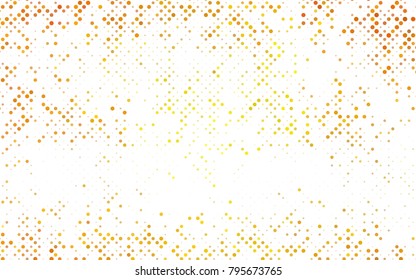 Dark BLUE vector modern geometrical circle abstract background. Dotted texture template. Geometric pattern in halftone style with gradient. 