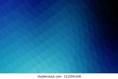 Dark BLUE vector mosaic texture. Shining colored illustration in a Brand new style. Brand new design for your business.