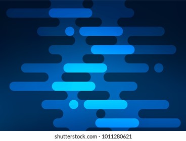 Dark BLUE vector natural abstract texture. Doodles on blurred abstract background with gradient. A completely new template for your business design.