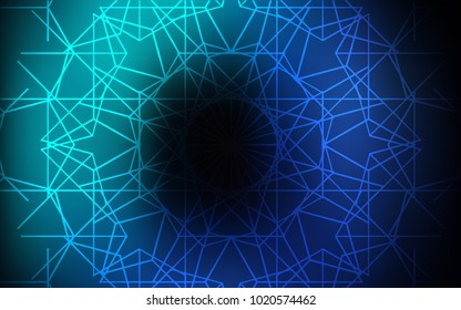 Dark BLUE vector natural abstract pattern. Colorful illustration in abstract style with doodles created by child. The doodle design can be used for your web site.