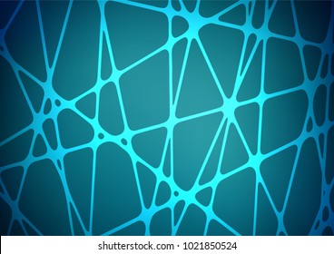 Dark BLUE vector natural abstract background. Decorative shining illustration with doodles on abstract template. The doodle design can be used for your web site.