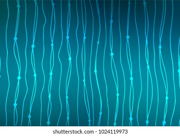 Dark BLUE vector natural abstract pattern. Colorful illustration in abstract style with doodles. The pattern can be used for coloring books and pages for kids.