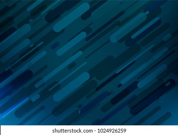 Dark BLUE vector natural abstract pattern. An elegant bright illustration with lines in Natural style. The doodle design can be used for your web site.