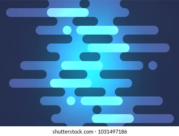 Dark BLUE vector natural abstract template. An elegant bright illustration with lines in Natural style. A new texture for your design.