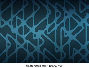 Dark BLUE vector natural abstract texture. Sketchy hand drawn doodles on blurred background. The pattern can be used for heads of websites and designs.