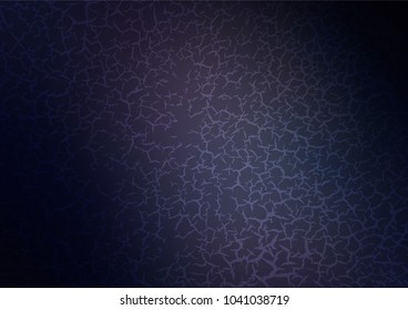 Dark BLUE vector natural abstract texture. An elegant bright illustration with lines in Natural style. A completely new template for your business design.