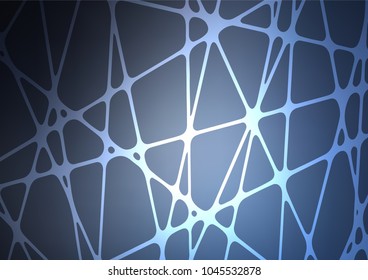 Dark BLUE vector natural abstract pattern. A completely new color illustration in doodle style. Hand painted design for web, leaflet, textile.