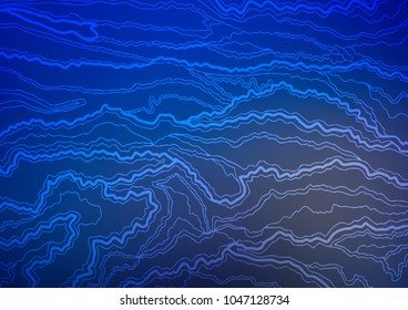Dark BLUE vector natural abstract template. A completely new color illustration in doodle style. The textured pattern can be used for website.