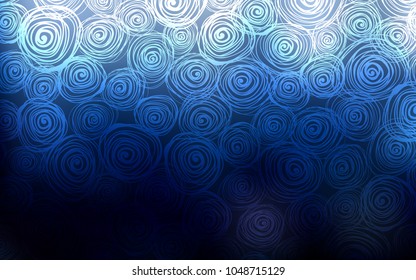 Dark BLUE vector natural abstract design. Modern geometrical abstract illustration with roses. The template can be used as a background for cell phones.