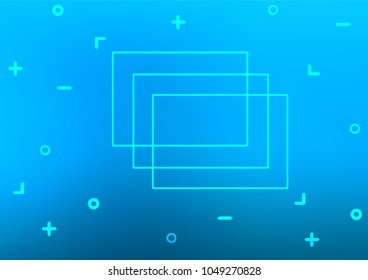Dark BLUE vector natural abstract background. Shining colored illustration with doodles in Zen tangle style. A completely new design for your business.