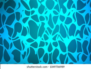 Dark BLUE vector natural abstract pattern. Creative illustration in blurred style with doodles and Zen tangles. The pattern can be used for heads of websites and designs.