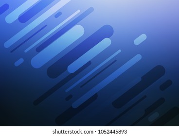 Dark BLUE vector natural abstract pattern. Creative illustration in blurred style with doodles and Zen tangles. Brand-new design for your business.