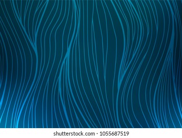 Dark BLUE vector natural abstract texture. A completely new color illustration in doodle style. The pattern can be used for heads of websites and designs.