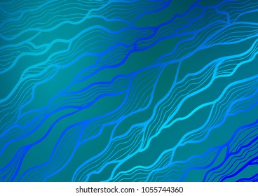 Dark BLUE vector natural abstract texture. Geometric doodle illustration in Origami style with gradient. A new texture for your design.