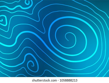 Dark BLUE vector natural abstract texture. Colorful illustration in abstract style with doodles and Zen tangles. Brand-new design for your business.