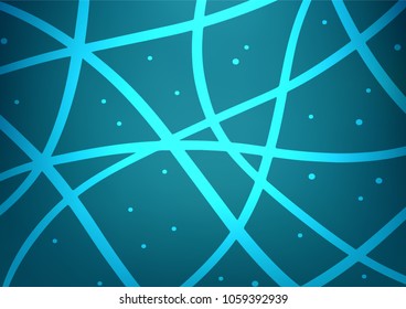 Dark BLUE vector natural abstract texture. Doodles on blurred abstract background with gradient. Hand painted design for web, wrapping, wallpaper.