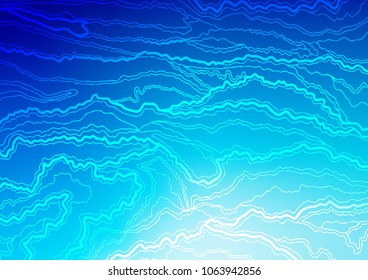 Dark BLUE vector natural abstract texture. An elegant bright illustration with lines in Natural style. The best blurred design for your business.