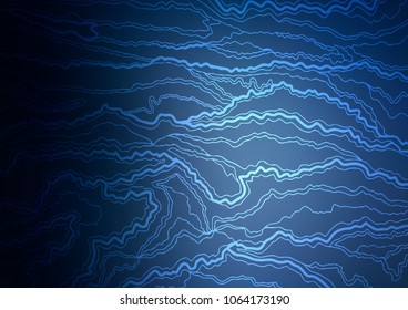 Dark BLUE vector natural abstract texture. Creative illustration in blurred style with doodles and Zen tangles. A completely new design for your business.