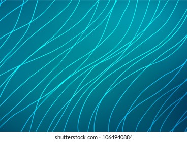 Dark BLUE vector natural abstract background. Doodles on blurred abstract background with gradient. A completely new template for your business design.