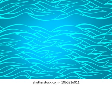 Dark BLUE vector natural abstract background. Blurred decorative design in Indian style with Zen tangles. The completely new template can be used for your brand book.