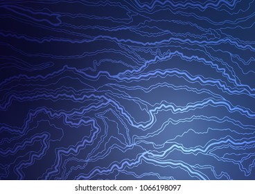 Dark BLUE vector natural abstract texture. Sketchy hand drawn doodles on blurred background. The completely new template can be used for your brand book.