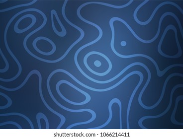 Dark BLUE vector natural abstract background. A vague abstract illustration with doodles in Indian style. The pattern can be used for heads of websites and designs.
