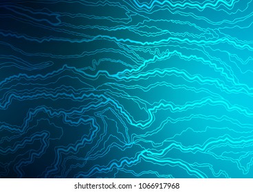 Dark BLUE vector natural abstract texture. Geometric doodle illustration in Origami style with gradient. The pattern can be used for coloring books and pages for kids.
