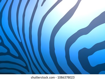 Dark BLUE vector natural abstract template. A completely new color illustration in doodle style. The textured pattern can be used for website.