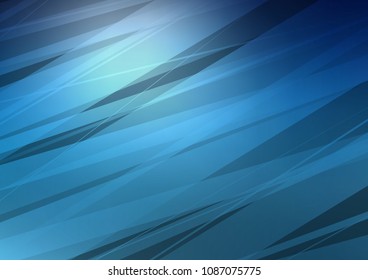 Dark BLUE vector natural abstract pattern. Creative illustration in blurred style with doodles and Zen tangles. A new texture for your design.