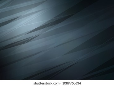 Dark BLUE vector natural abstract pattern. Doodles on blurred abstract background with gradient. A completely new template for your business design.