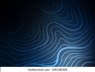 Dark BLUE vector natural abstract background. Ethnic elegant natural pattern with gradient. The completely new template can be used for your brand book.