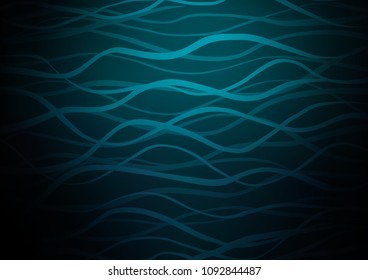 Dark BLUE vector natural abstract background. Doodles on blurred abstract background with gradient. The completely new template can be used for your brand book.