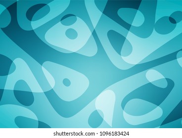 Dark BLUE vector natural abstract pattern. Colorful illustration in abstract style with doodles and Zen tangles. The template can be used as a background for cell phones.